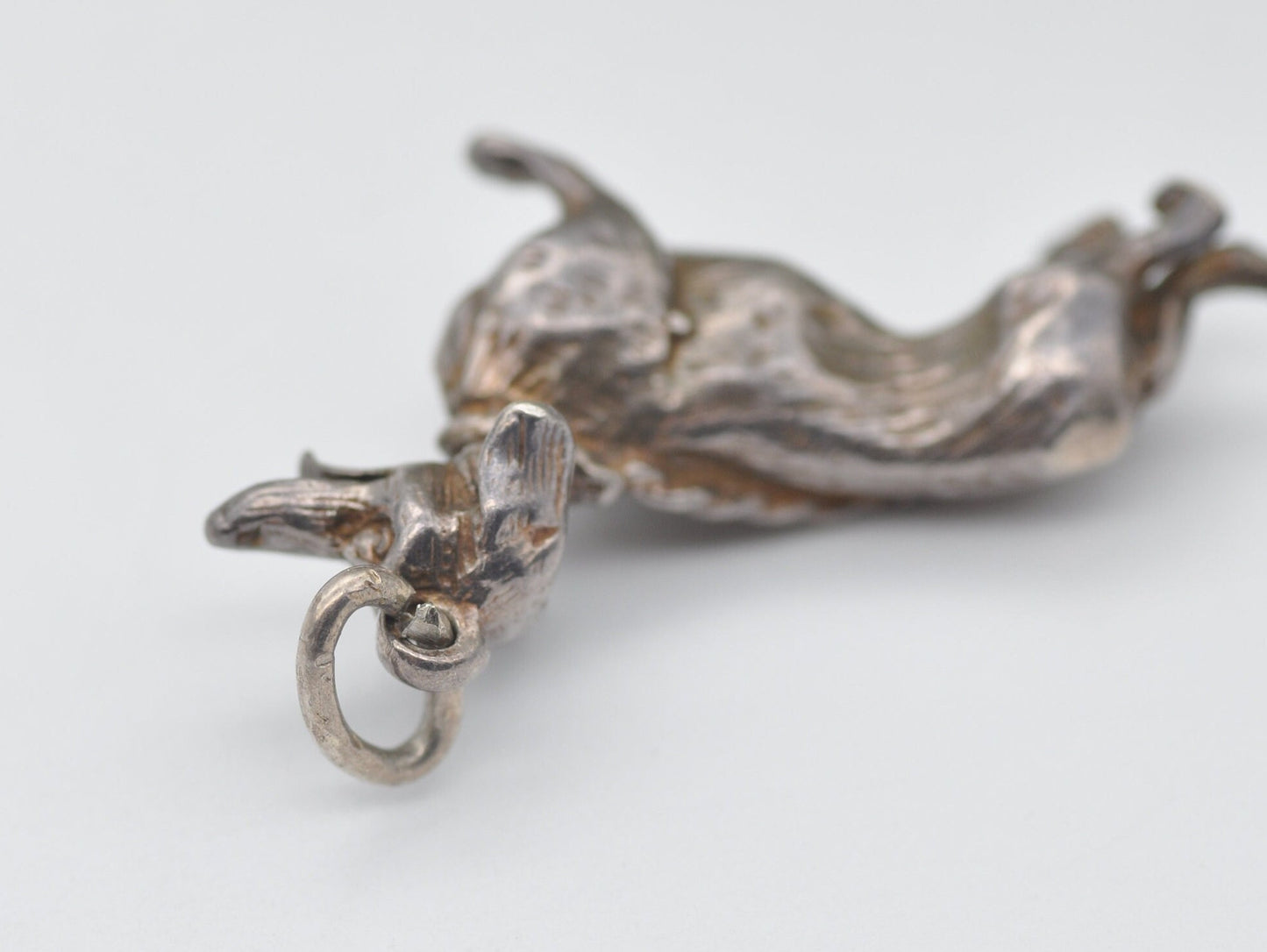 Vintage Sterling Silver Dog Charm / Pendant - Pet / Sausage Dog / Charm Bracelet