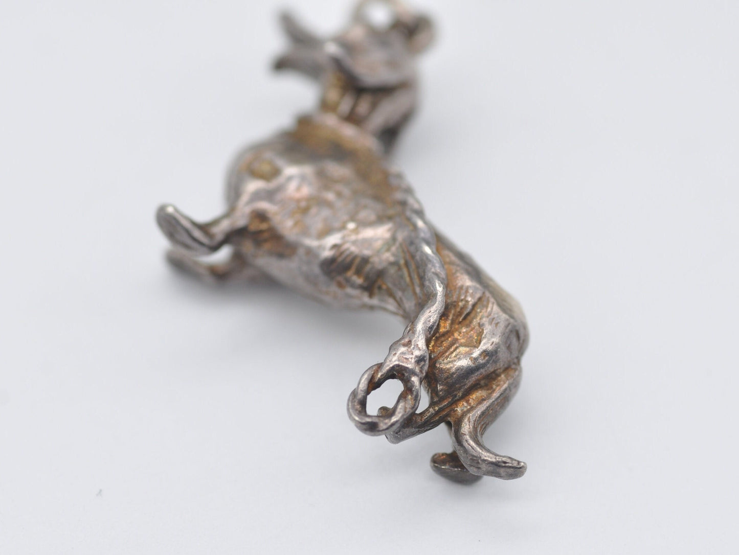 Vintage Sterling Silver Dog Charm / Pendant - Pet / Sausage Dog / Charm Bracelet