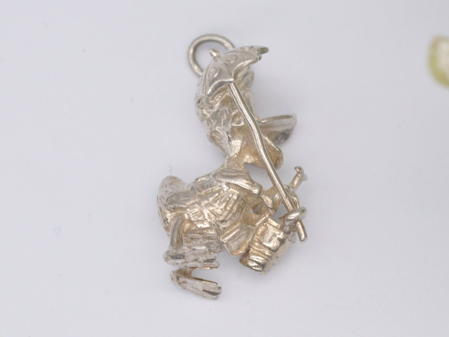 Vintage Sterling Silver Donald Duck Charm / Pendant - Umbrella / Disney / Cartoon / Character / Detailed / Charm Bracelet