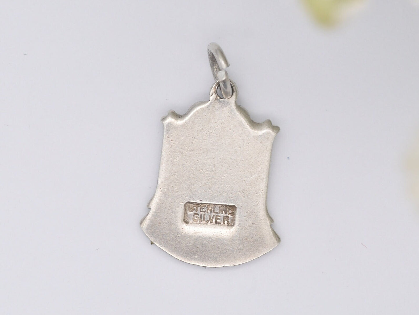 Vintage Sterling Silver Hunstanton Enamel Souvenir Shield Charm / Pendant - England / Norfolk / Tourist / 925 / Charm Bracelet / Scrap Book