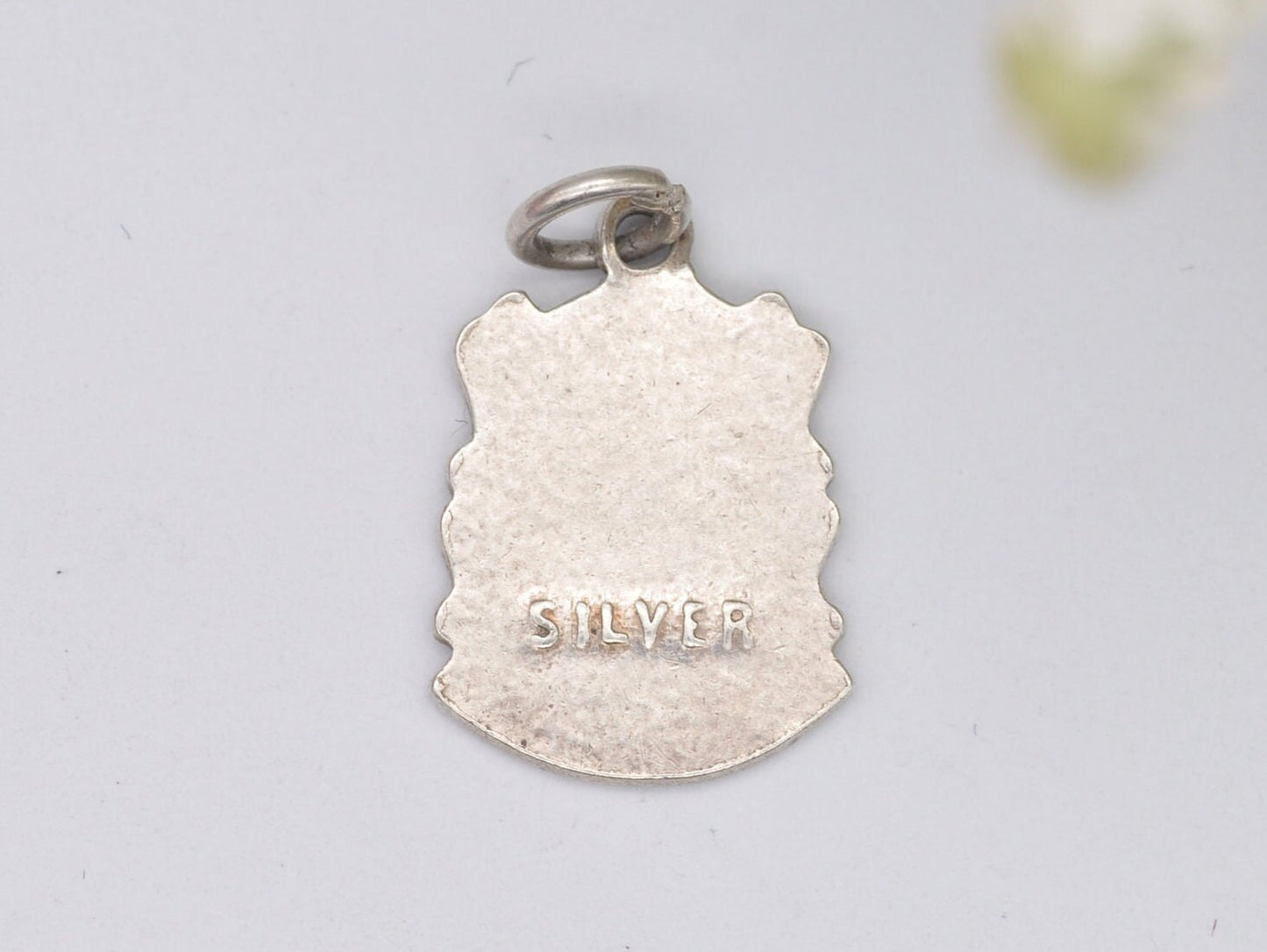 Vintage Sterling Silver Skegness Enamel Souvenir Shield Charm / Pendant - England / Lincolnshire / Tourist / Charm Bracelet / Scrap Book