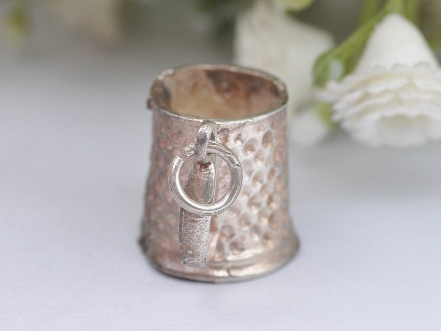 Vintage Sterling Silver Tankard Charm / Pendant - Drink / Beer / Cup / Drinking / Alcohol / Charm Bracelet