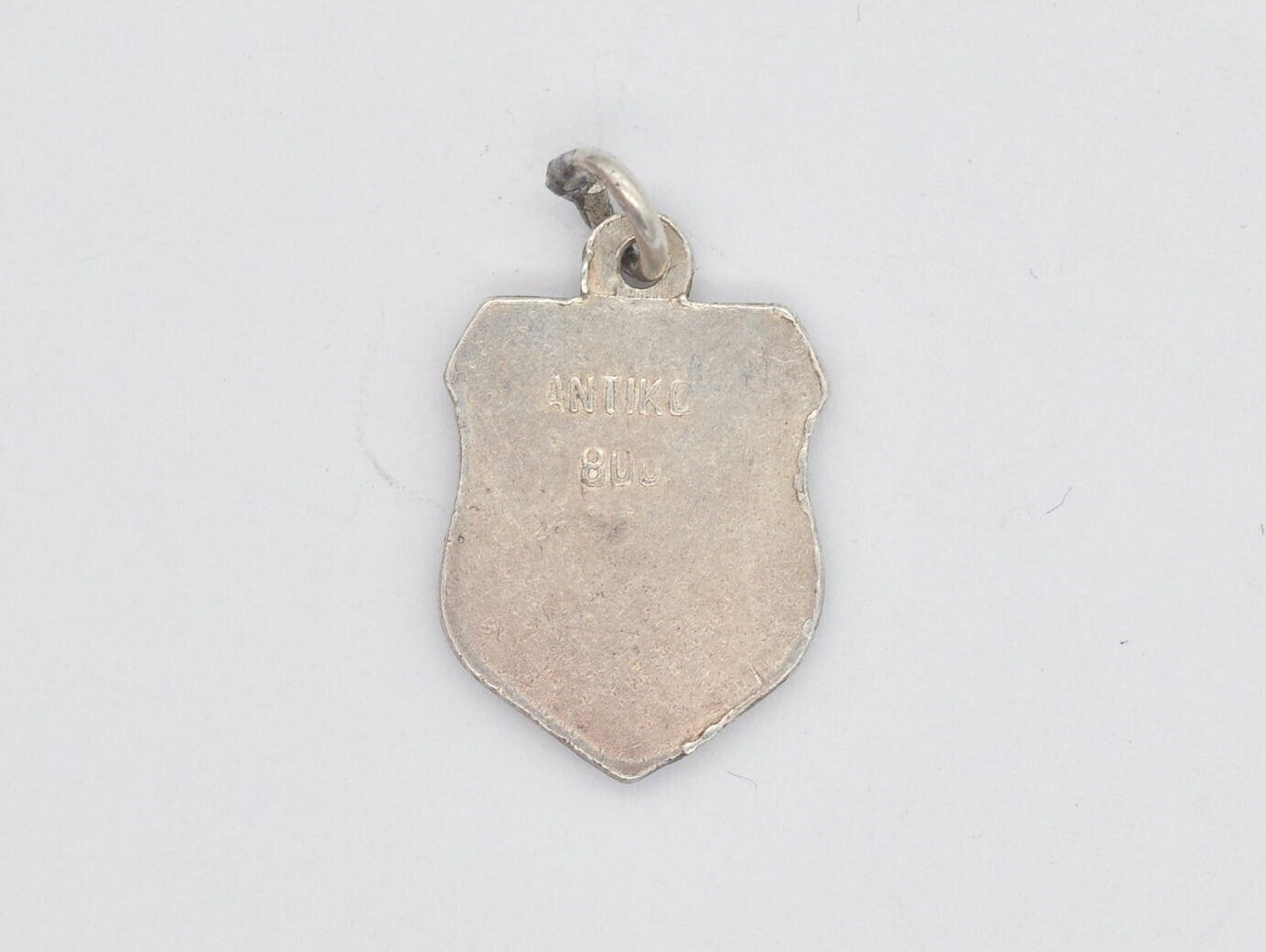 Vintage Silver Rheinfall Enamel Souvenir Shield Charm / Pendant - Switzerland / Swiss / Tourist / 800 / Charm Bracelet / Scrap Book