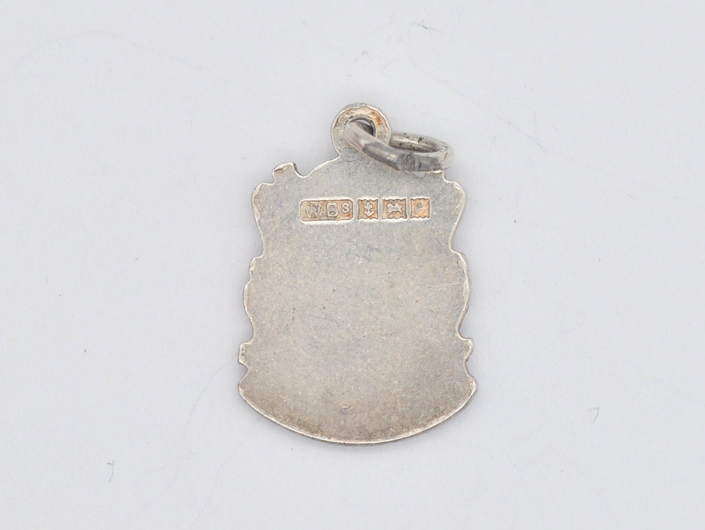 Vintage Sterling Silver Scarborough Enamel Souvenir Shield Charm / Pendant - England / Yorkshire / Tourist / Charm Bracelet / Scrap Book