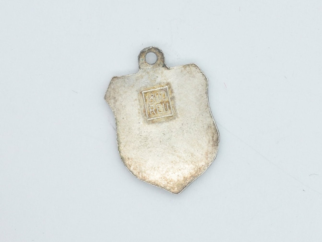Vintage Silver Wilderswil Enamel Souvenir Shield Charm / Pendant - Switzerland / Swiss / Tourist / 800 / Charm Bracelet / Scrap Book