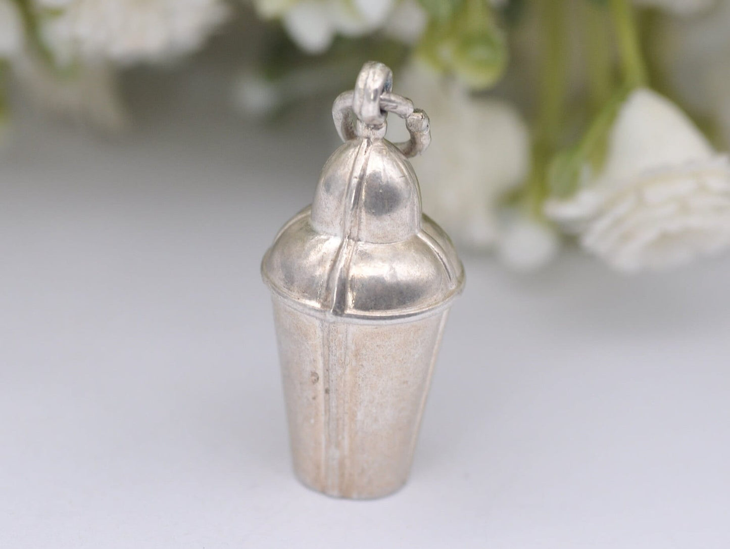 Vintage Silver Cocktail Shaker Charm / Pendant - Drinking / Alcohol / Spirits / Fun / Charm Bracelet