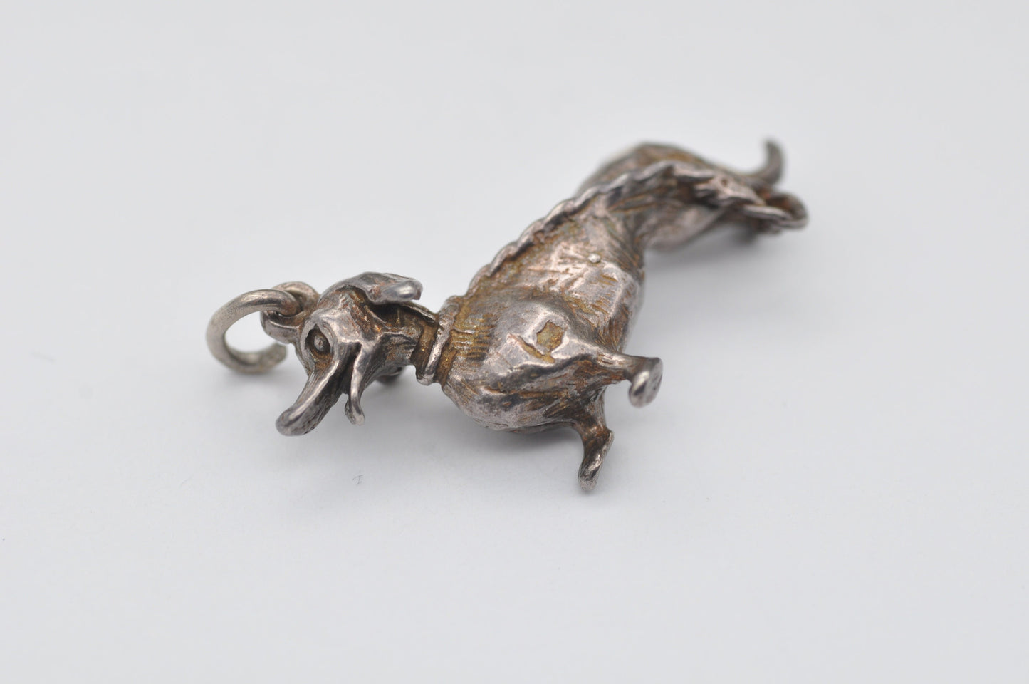 Vintage Sterling Silver Dog Charm / Pendant - Pet / Sausage Dog / Charm Bracelet