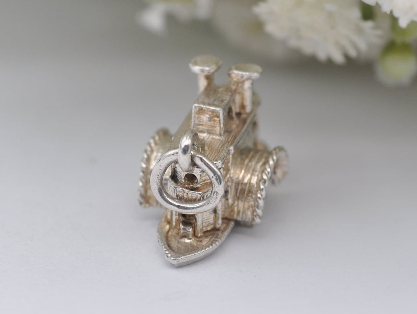 Vintage Sterling Silver Ferry Spinning Charm - Boat | River | Detailed | for Charm Bracelet