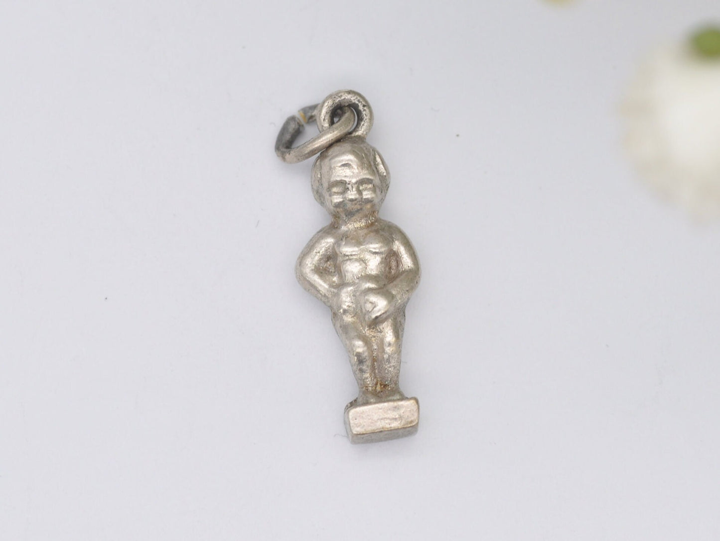 Vintage Scandinavian Silver Child Charm / Pendant - 835 Silver / Little Boy Charm / Fun / Cheeky / Charm Bracelet / Friendship Gift