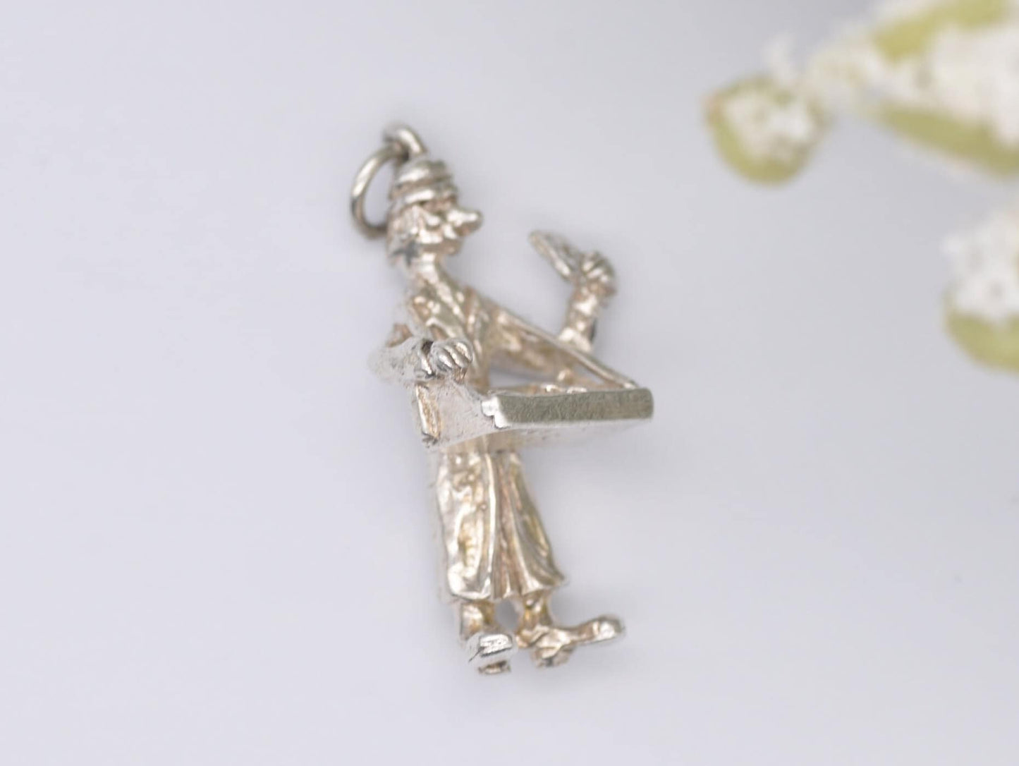 Vintage Sterling Silver Nuvo Cigarette Seller Charm / Pendant - Match / Man / Trader / Charm Bracelet