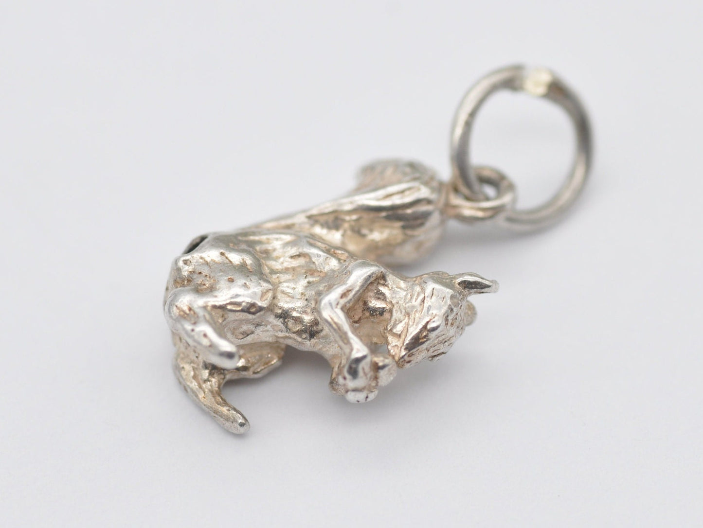 Vintage Silver Squirrel Charm / Pendant - Animal / Nature / Woodland / Charm Bracelet