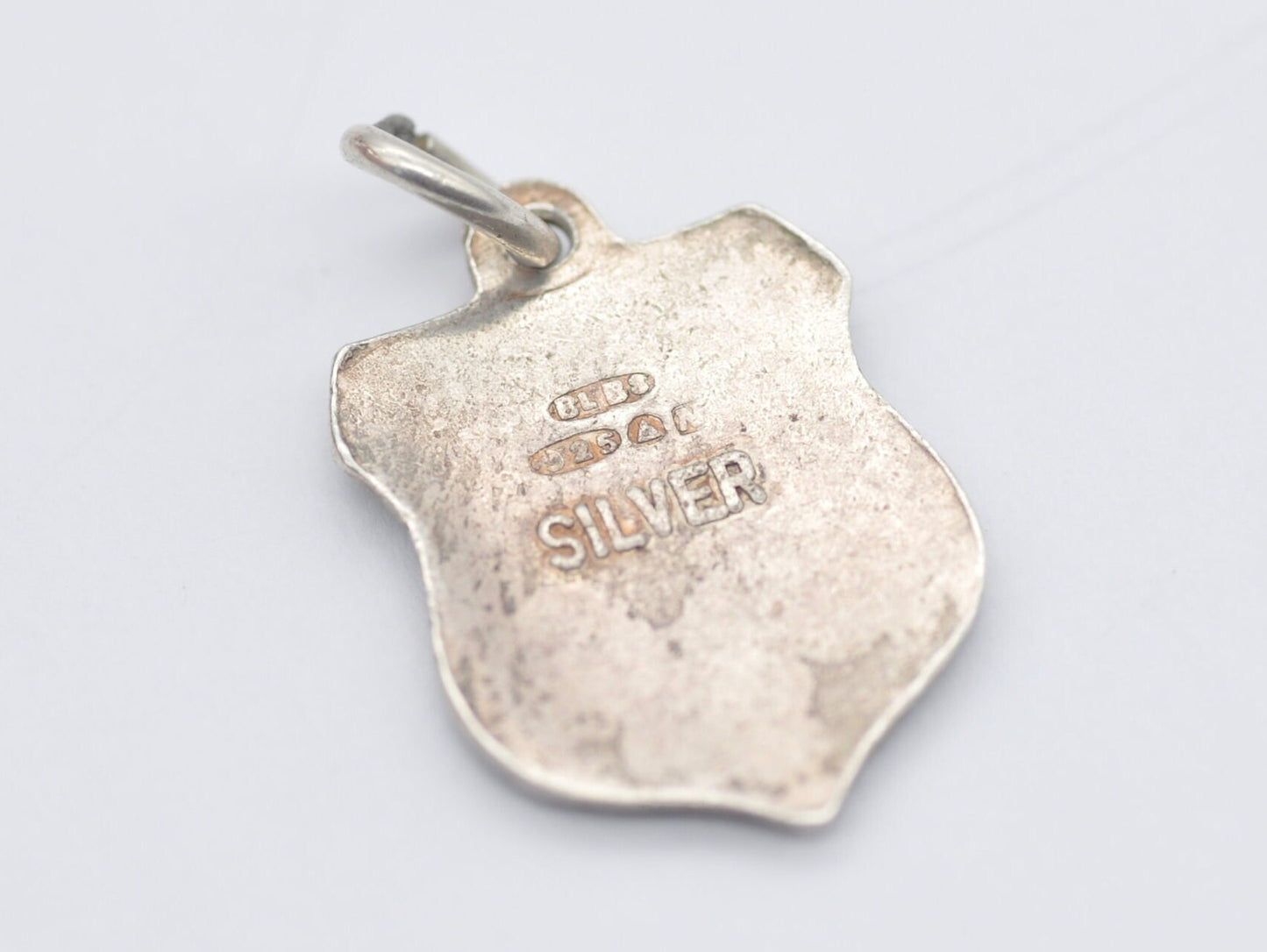 Vintage Sterling Silver Bridlington Enamel Souvenir Shield Charm / Pendant - England / Yorkshire / Tourist / Charm Bracelet / Scrap Book