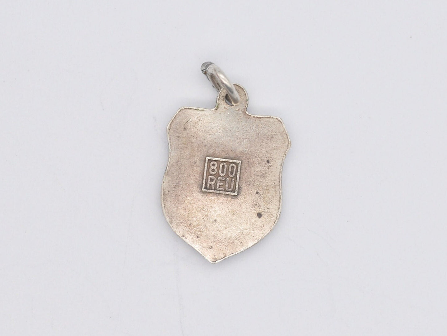 Vintage Silver and Enamel Interlaken Souvenir Shield Charm / Pendant - Switzerland / Tourist / Swiss / Travel / Charm Bracelet / 800