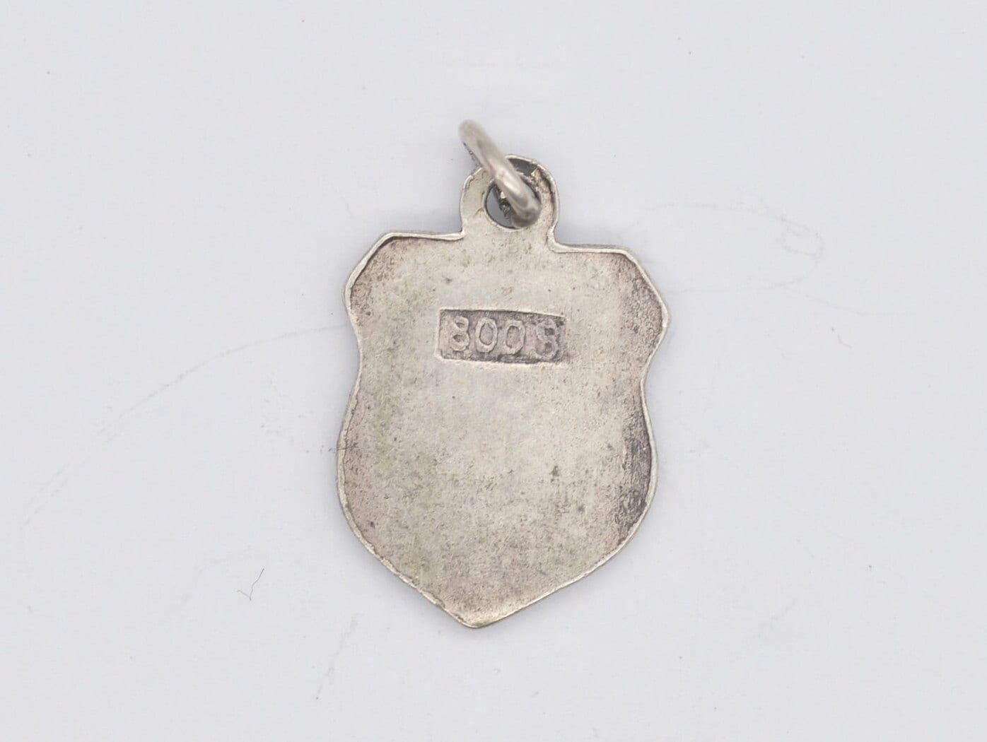 Vintage Silver Montreux Enamel Souvenir Shield Charm / Pendant - Switzerland / Swiss / Tourist / 800 / Charm Bracelet / Scrap Book