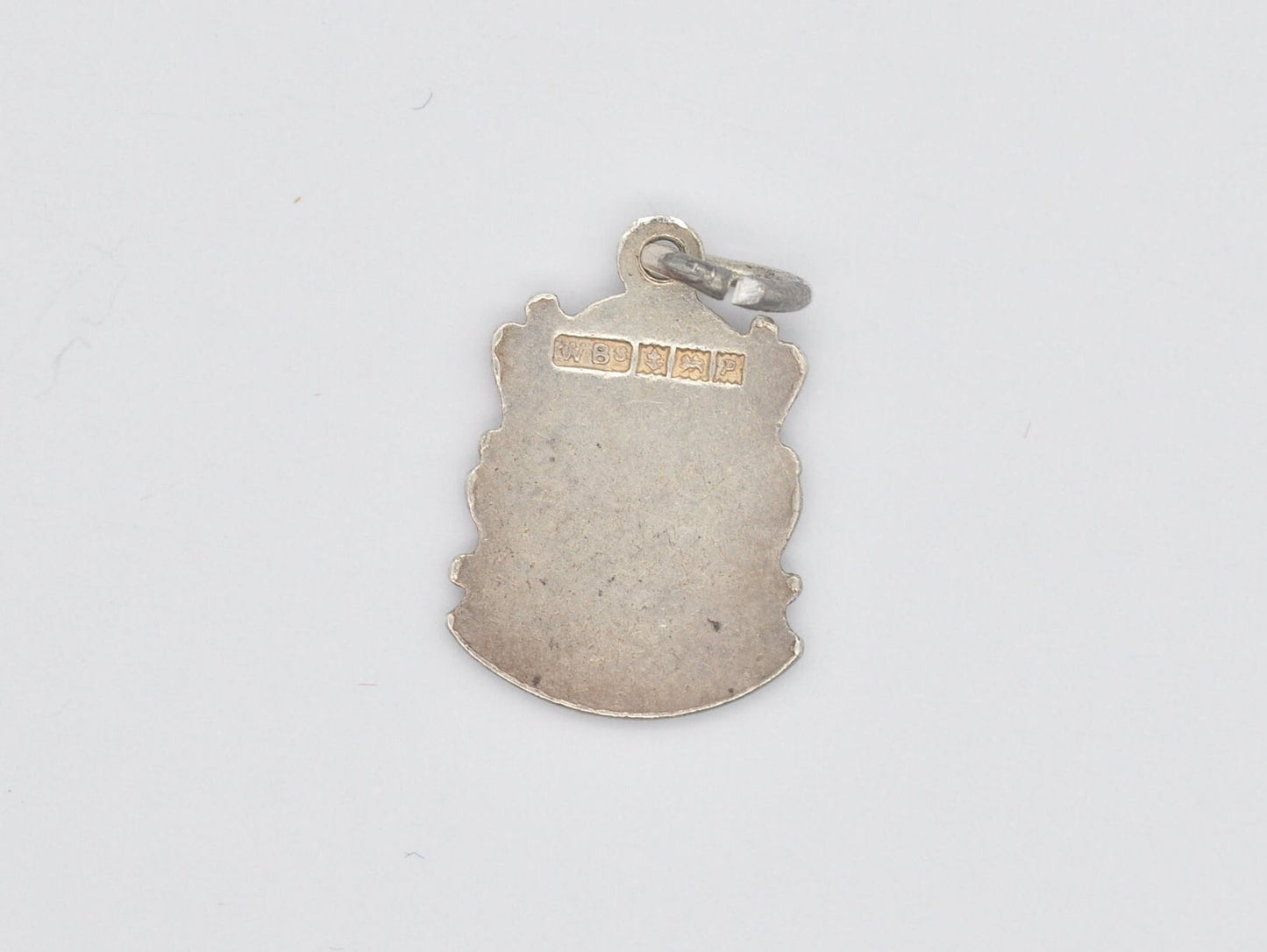 Vintage Sterling Silver Morecambe Enamel Souvenir Charm / Pendant - England / Lancashire / Tourist / 925 / Charm Bracelet