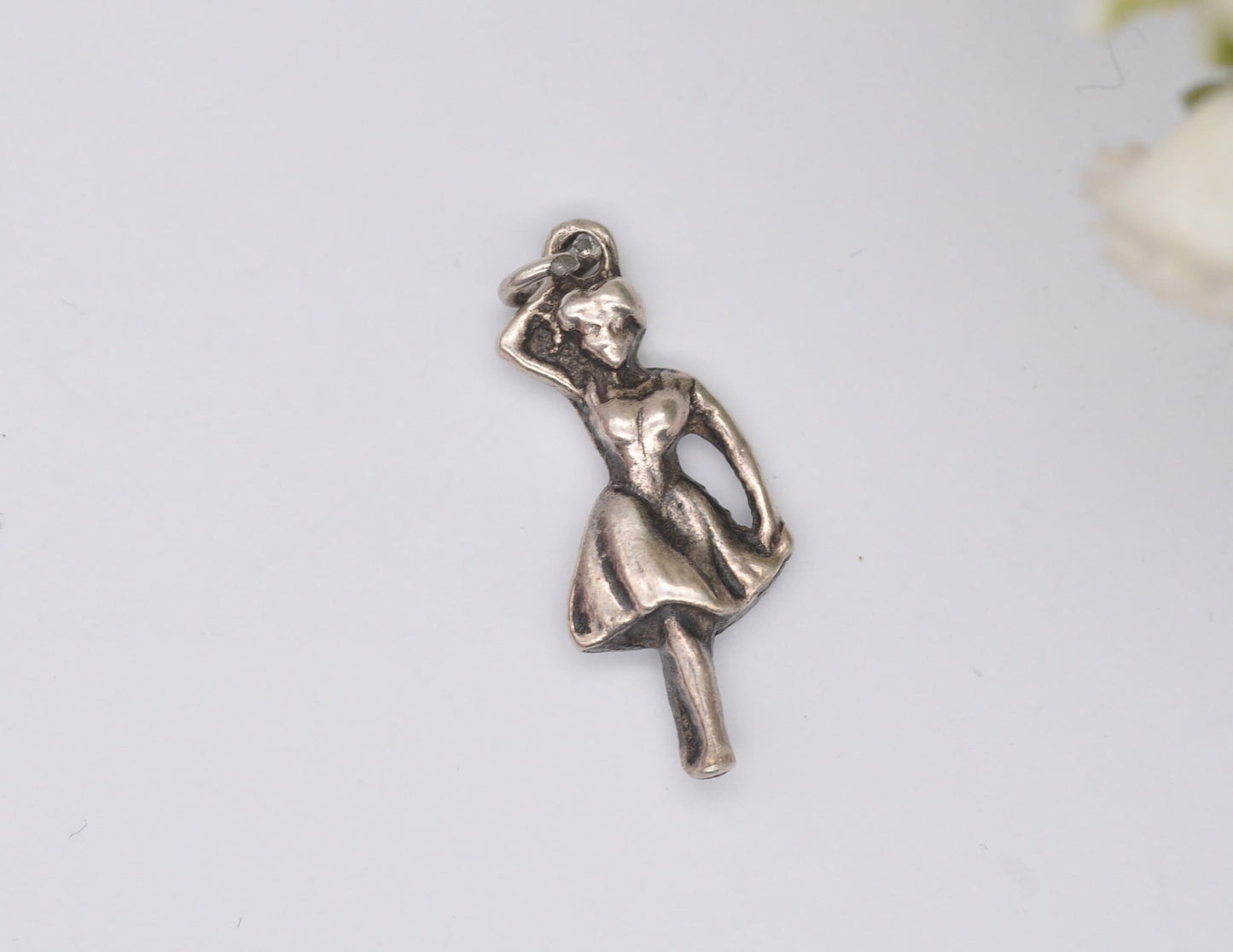 Vintage Silver Dancer Charm / Pendant
