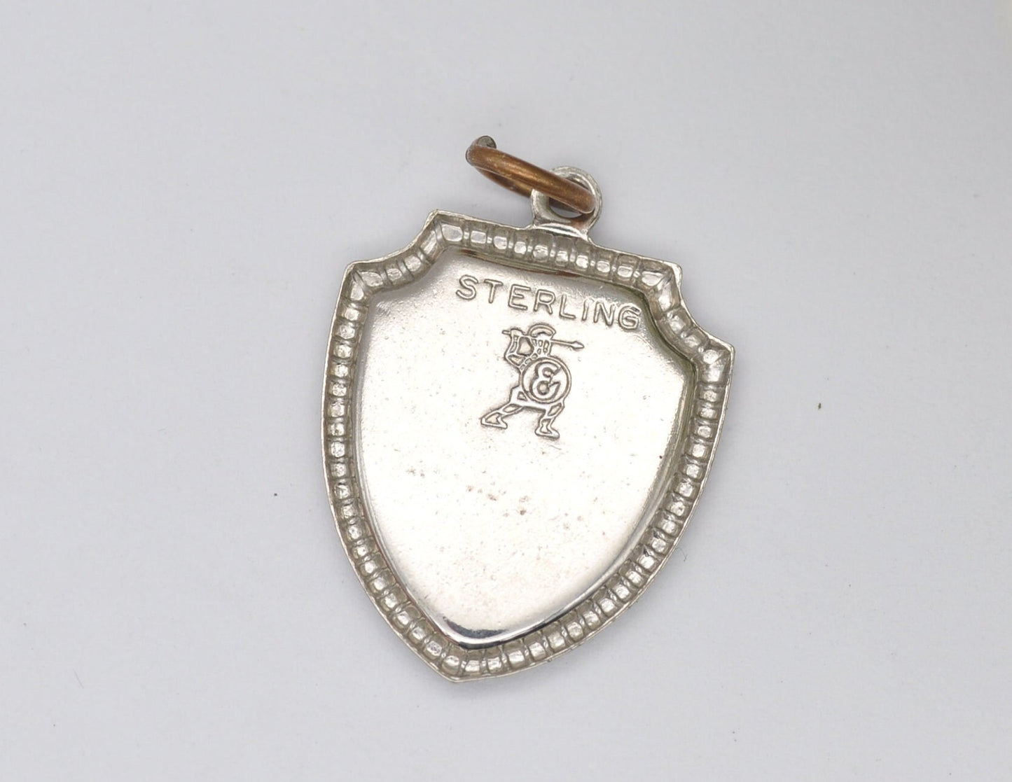 Vintage Sterling Silver and Enamel Chicago Souvenir Shield Charm / Pendant