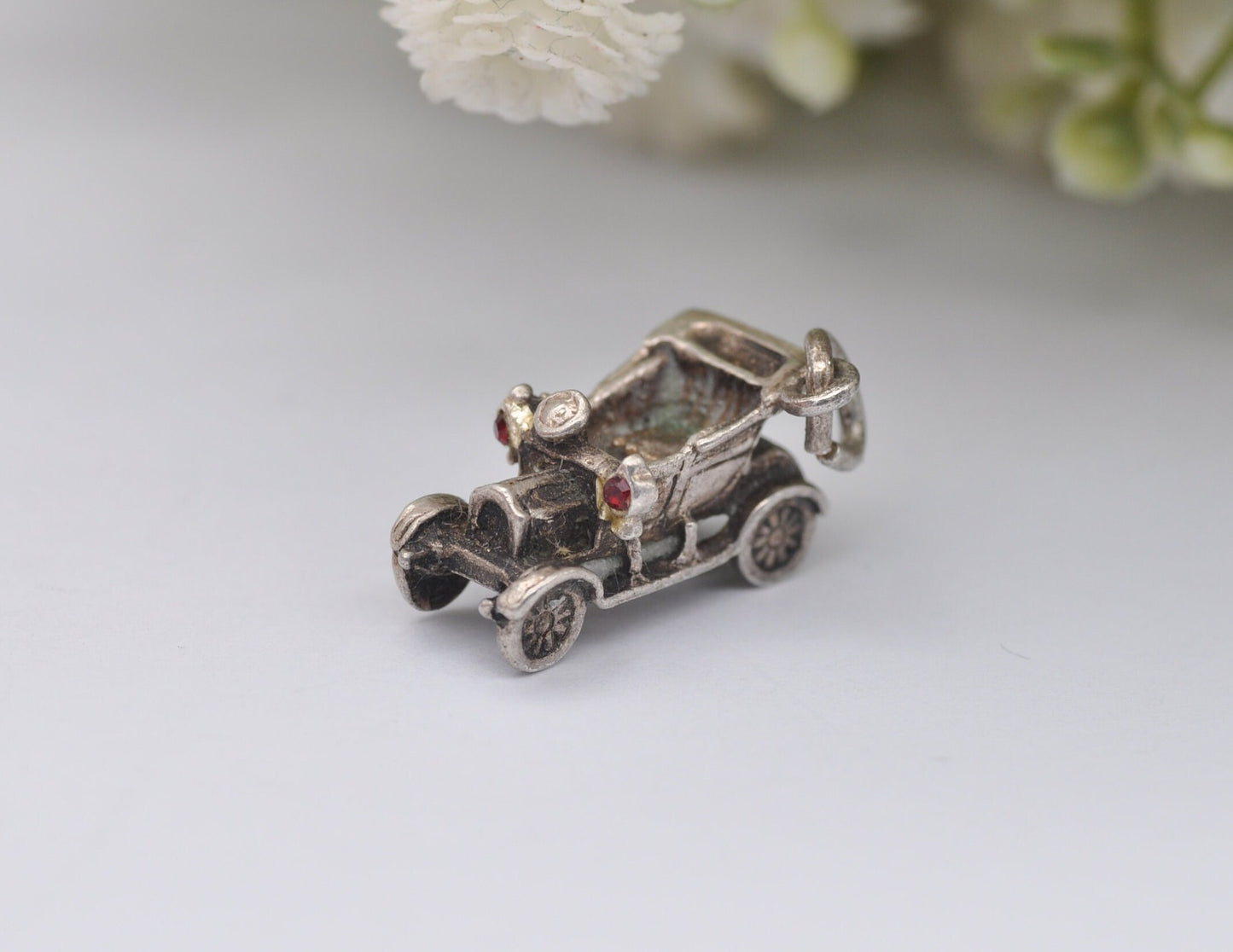 Vintage Sterling Silver Nuvo Classic Car Charm / Pendant