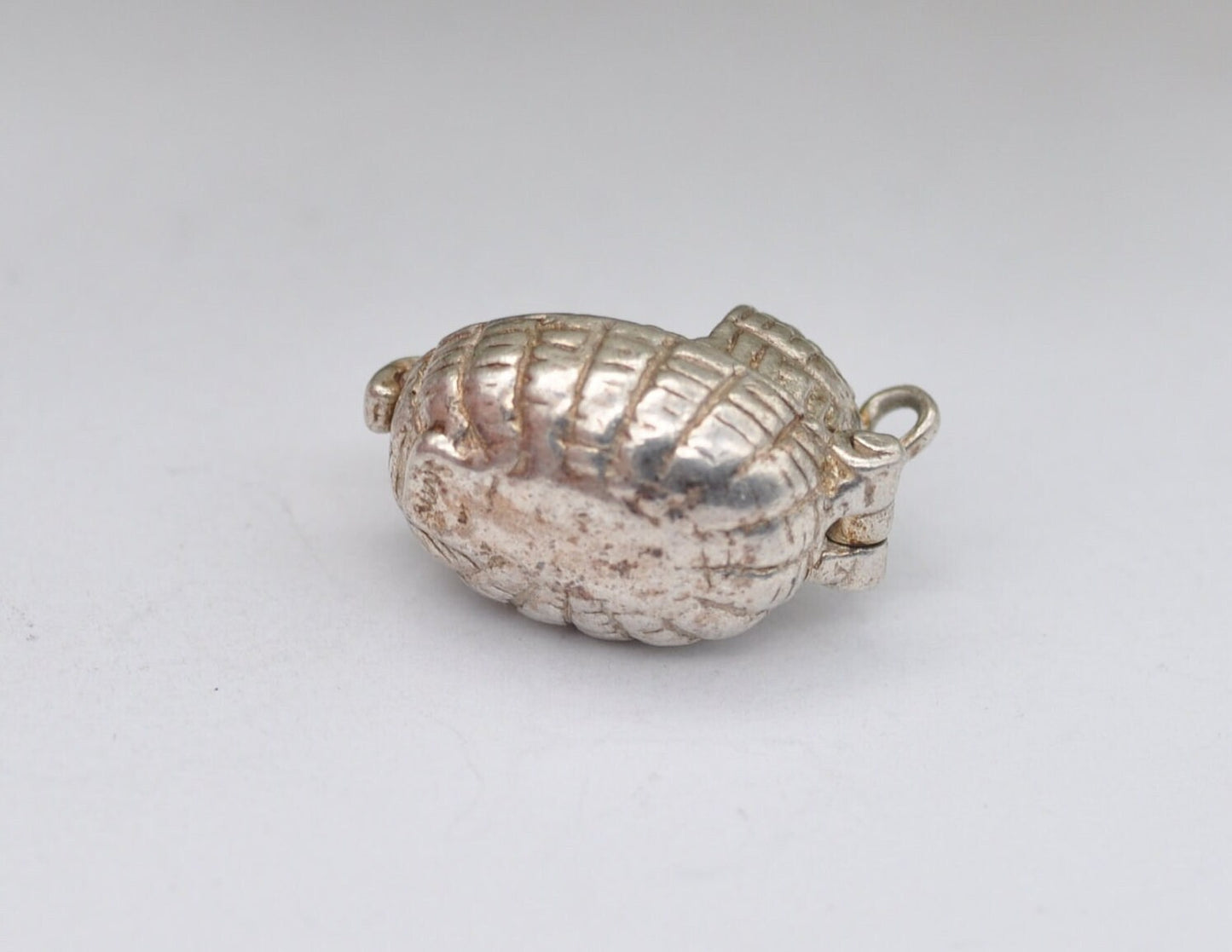 Vintage Sterling Silver NUVO Baby in a Basket Charm - Sterling Silver / Moses / Opening / Articulated / Charm Bracelet