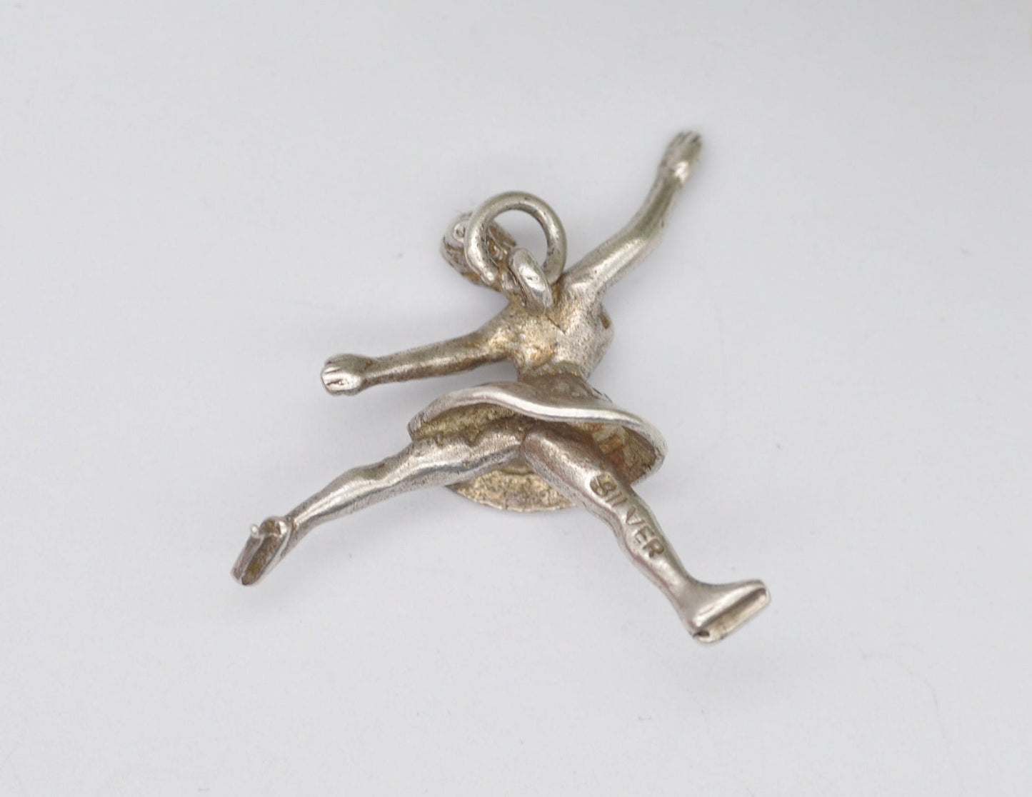 Vintage Sterling Silver Figure Skating Charm / Pendant - Skating / Skater / Charm Bracelet