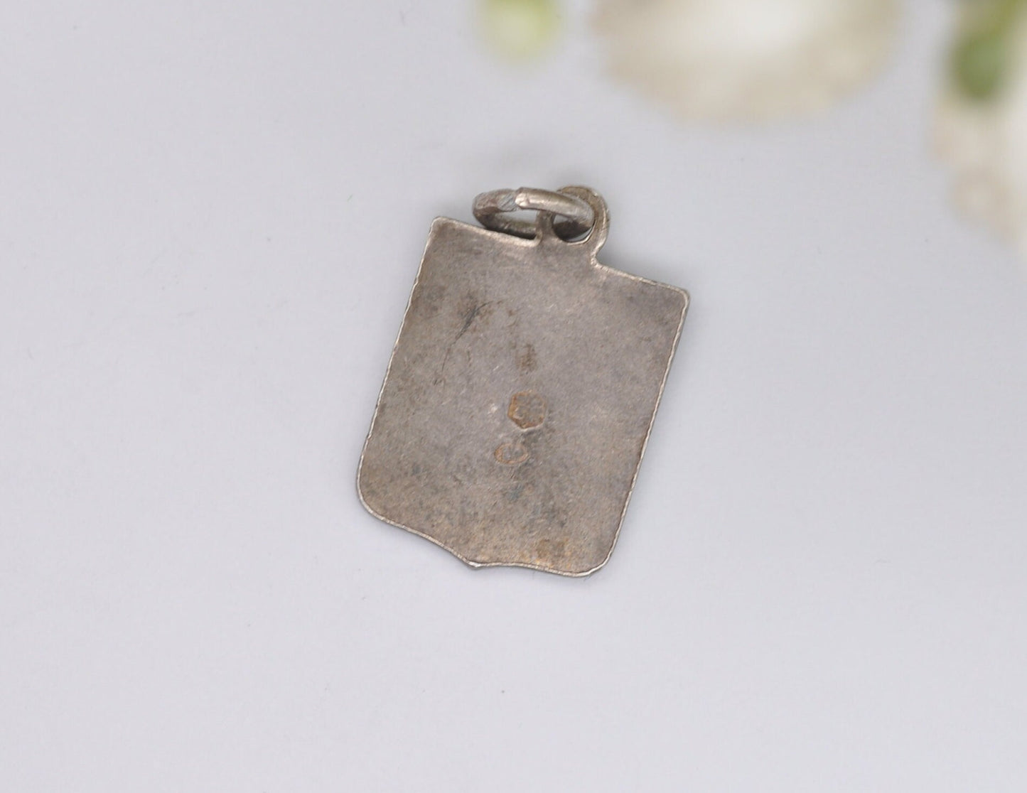 Vintage Silver Tone Benidorm Souvenir Shield Charm / Pendant - Spain / Tourist / Scrap Book / Charm Bracelet