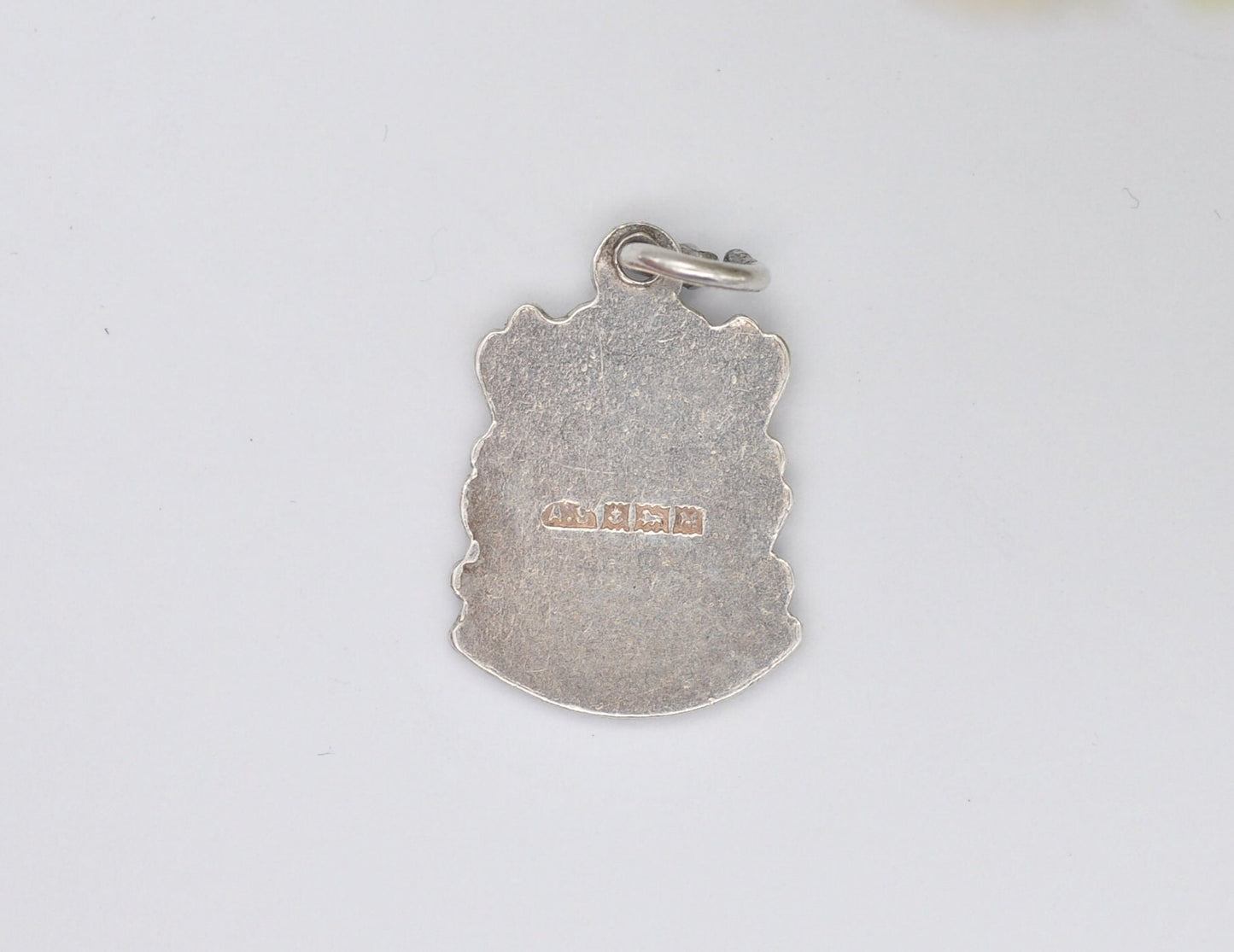 Vintage Sterling Silver Caernarvon Enamel Souvenir Shield Charm / Pendant - Wales / Caernarfon / Tourist / 925 / Charm Bracelet / Scrap Book