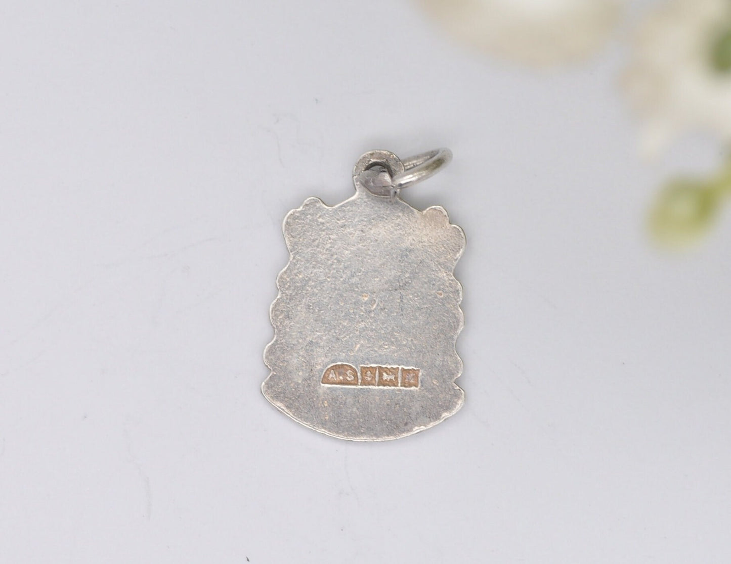 Vintage Sterling Silver Harrogate Enamel Souvenir Shield Charm / Pendant - England / Yorkshire / Tourist / 925 / Charm Bracelet / Scrap Book