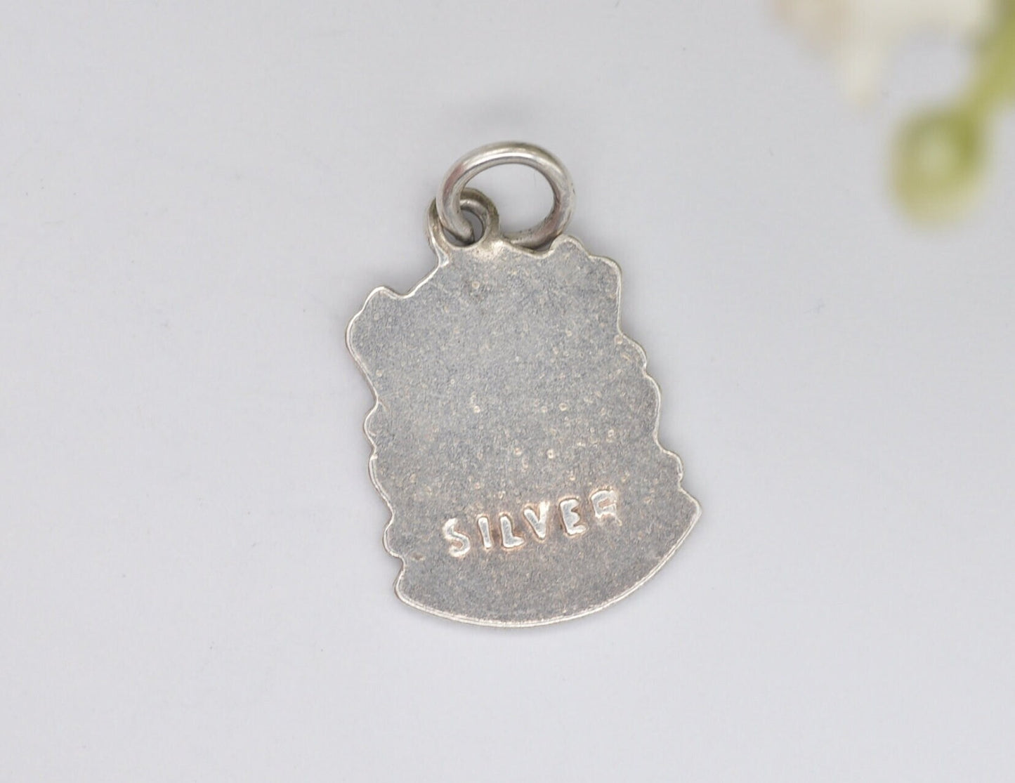 Vintage Sterling Silver Morecambe Enamel Souvenir Charm / Pendant - England / Lancashire / Tourist / 925 / Charm Bracelet