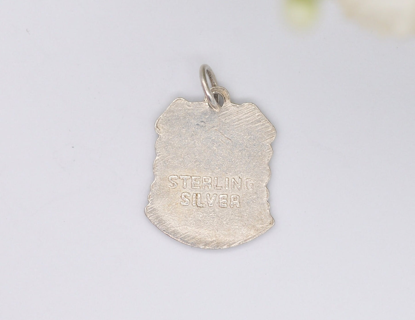 Vintage Sterling Silver St Ives Enamel Souvenir Shield Charm / Pendant - England / Cornwall / Tourist / 925 / Charm Bracelet / Scrap Book