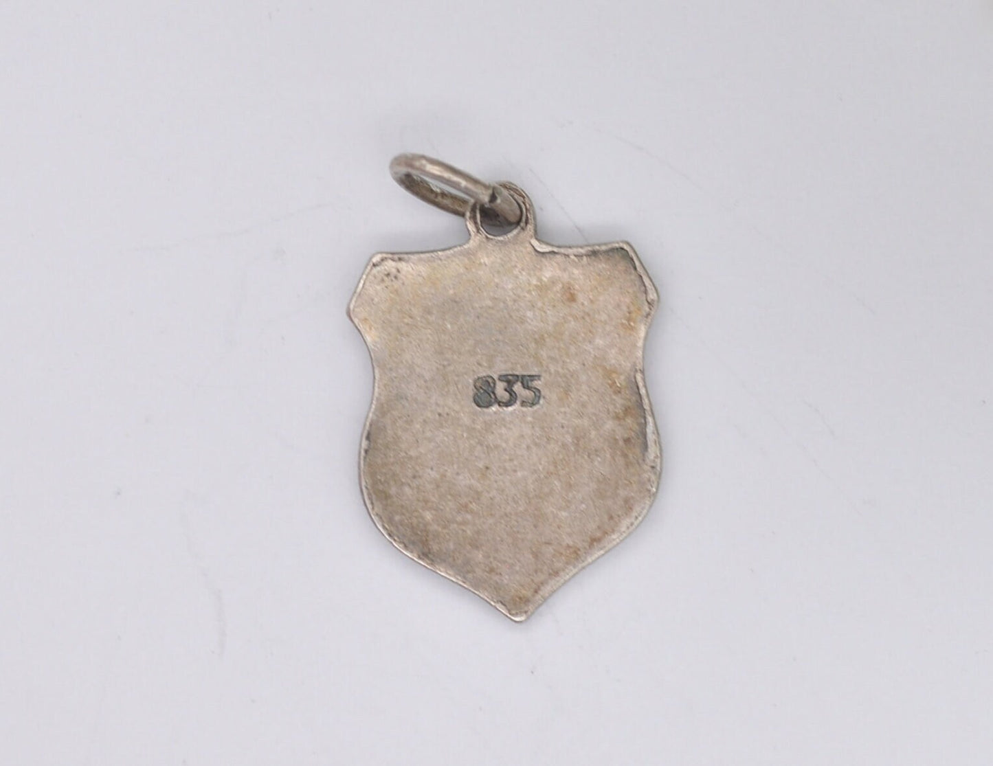 Vintage Silver Ehrenbreitstein Fortress Enamel Souvenir Shield Charm / Pendant - Germany / Koblenz / Tourist / 835 / Charm Bracelet