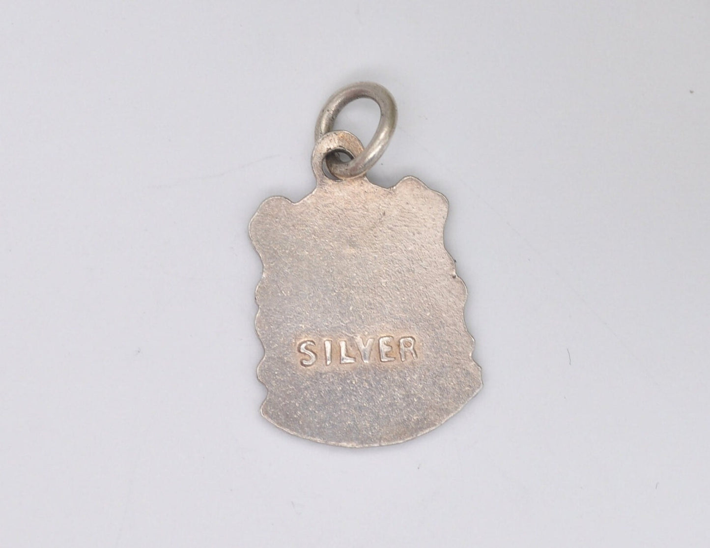 Vintage Sterling Silver Teignmouth Enamel Souvenir Shield Charm / Pendant - England / Travel / Devon / Tourist / Charm Bracelet / Scrap Book