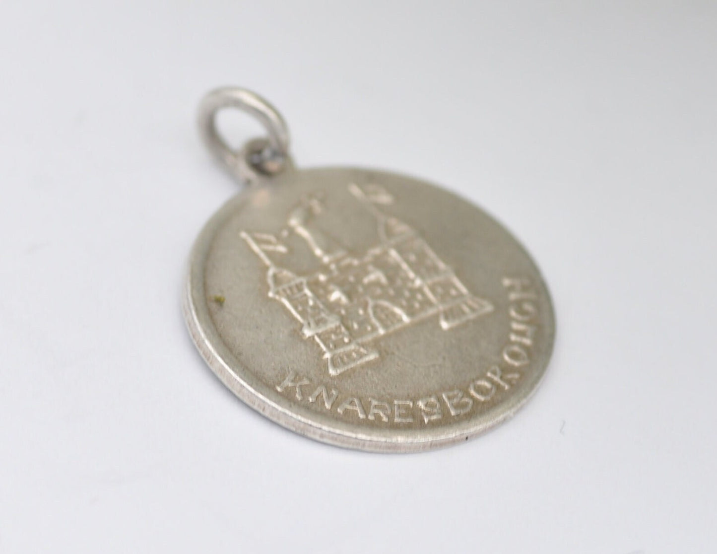 Vintage Sterling Silver Knaresborough Souvenir Charm / Pendant - Castle / England / Tourist / Yorkshire / Charm Bracelet / Scrap Book