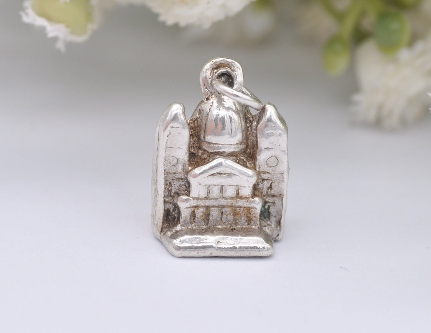 Vintage St Paul's Cathedral Sterling Silver Charm / Pendant - Church / Religious / Religion / Gift / Charm Bracelet
