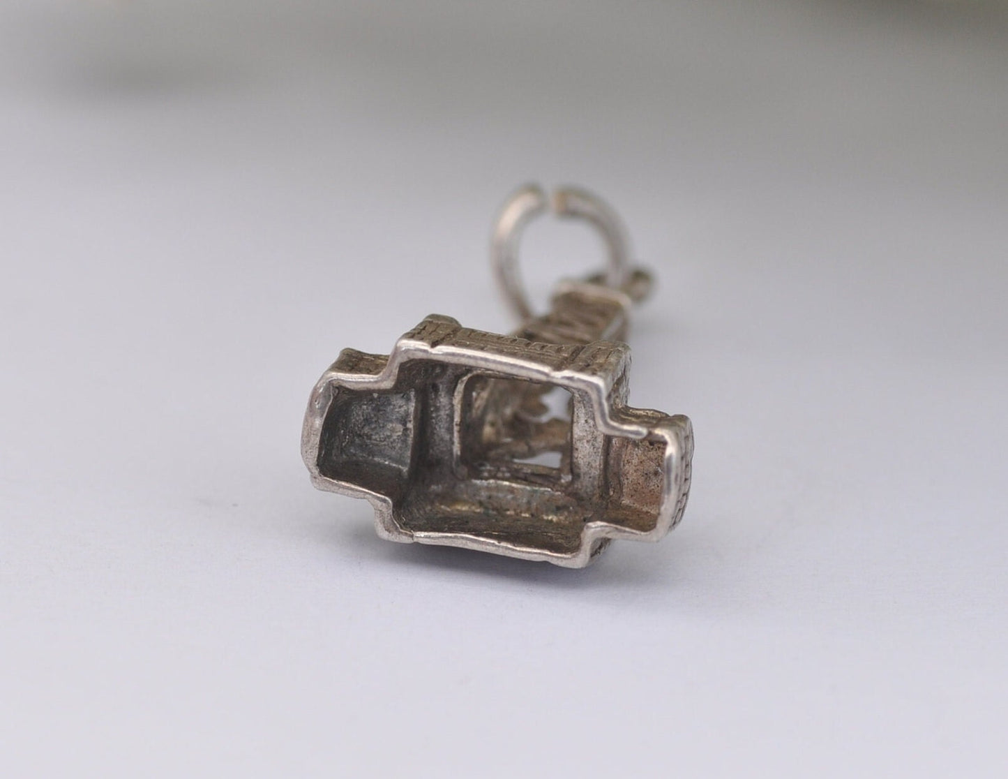 Vintage Sterling Silver Blackpool Tower Charm / Pendant - Building / Travel / Tourist / Holiday / Charm Bracelet