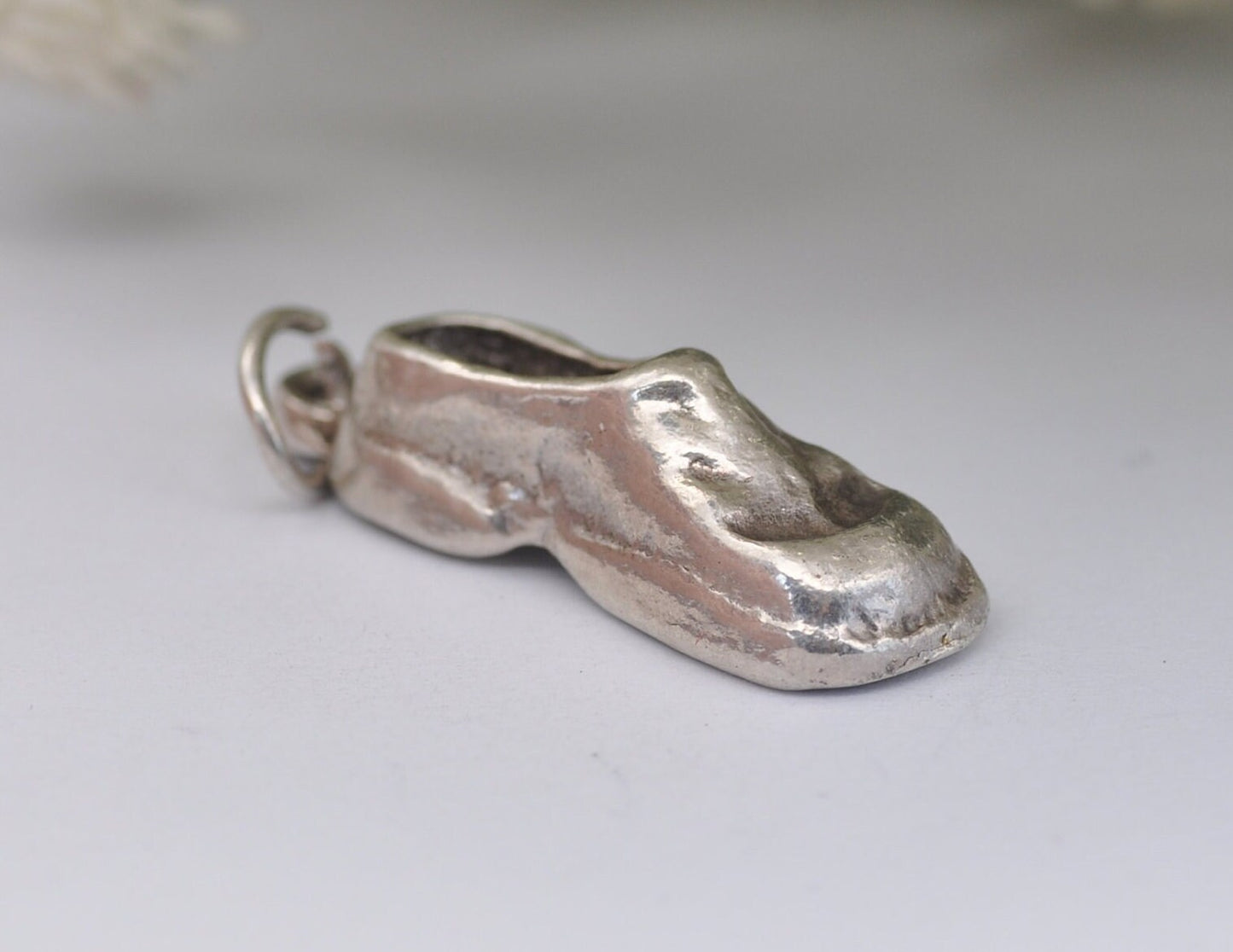 Vintage Sterling Silver Single Shoe Charm / Pendant - Boot / Footwear / Charm Bracelet