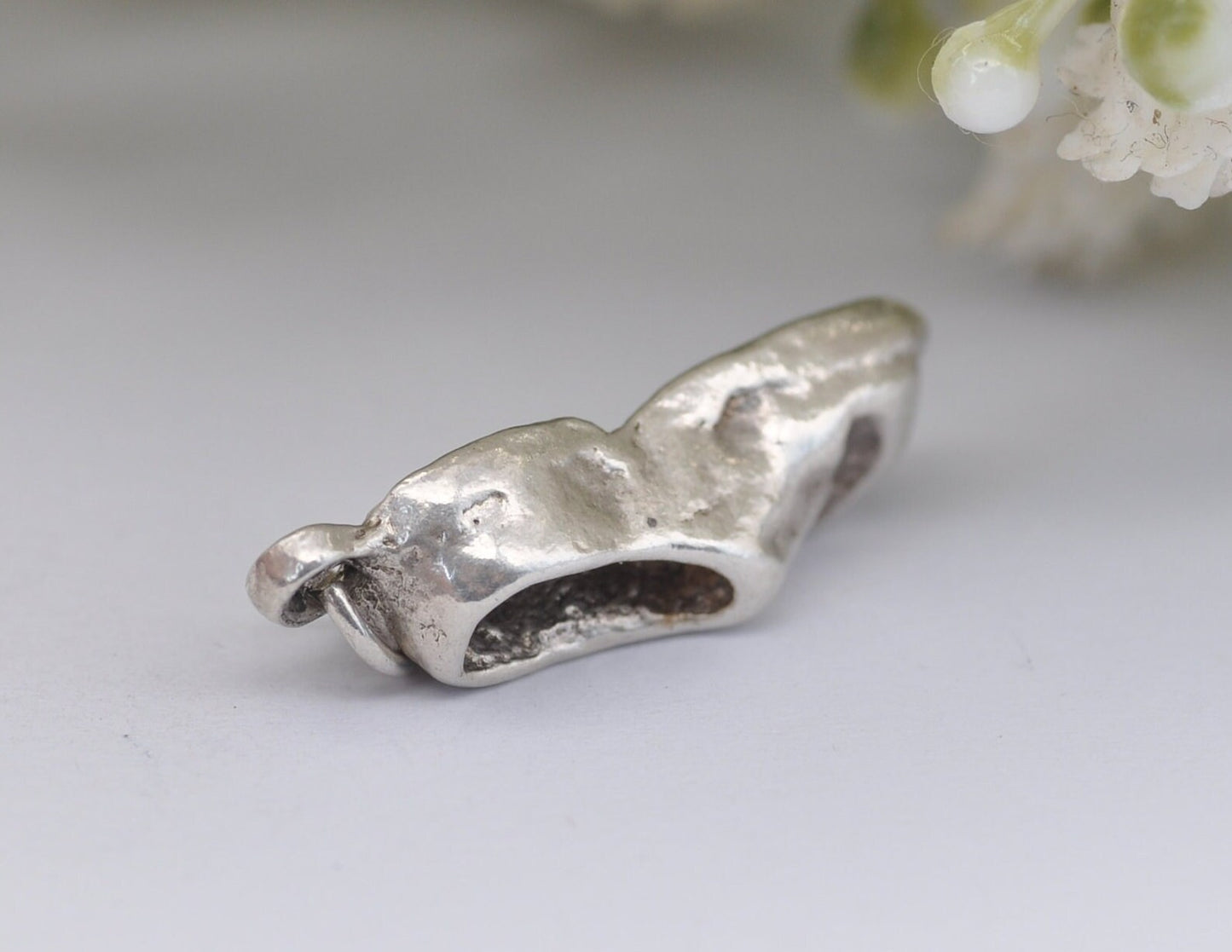 Vintage Sterling Silver Single Shoe Charm / Pendant - Boot / Footwear / Charm Bracelet