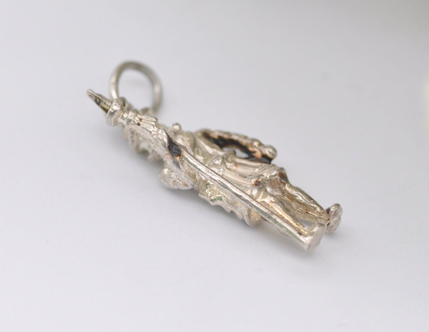 Vintage Sterling Silver British Beefeater Charm / Pendant - Army / Guard / Royal / London Tower / Soldier / England / Charm Bracelet