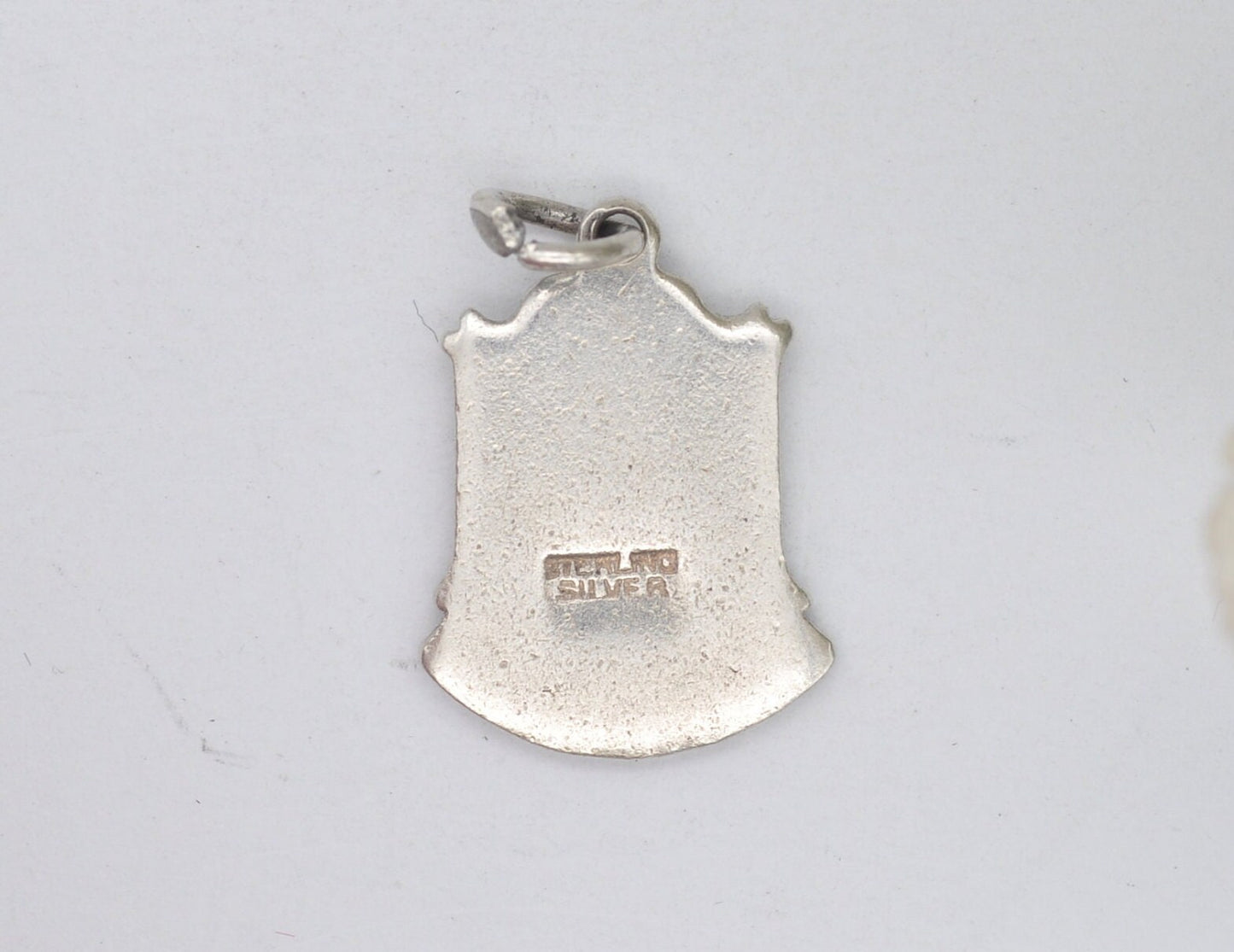 Vintage Sterling Silver Derby Enamel Souvenir Shield Charm / Pendant - England / East Midlands / Tourist / Charm Bracelet / Scrap Book