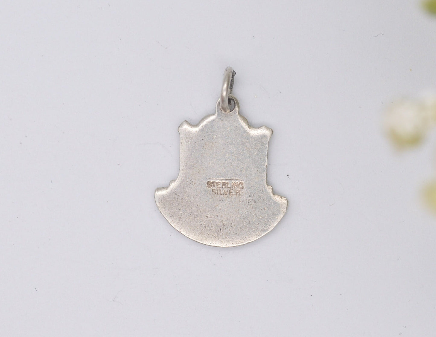 Vintage Sterling Silver Gretna Green Enamel Souvenir Charm / Pendant - Scotland / Dumfries and Galloway / Tourist / 925 / Bracelet