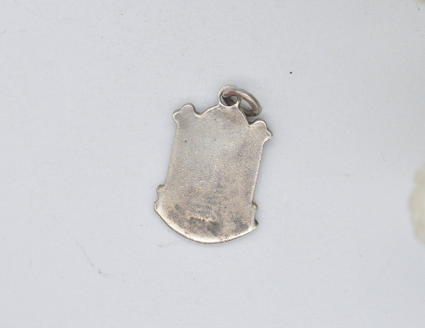 Vintage Sterling Silver Huddersfield Enamel Souvenir Shield Charm / Pendant - England / Yorkshire / Tourist / Charm Bracelet / Scrap Book