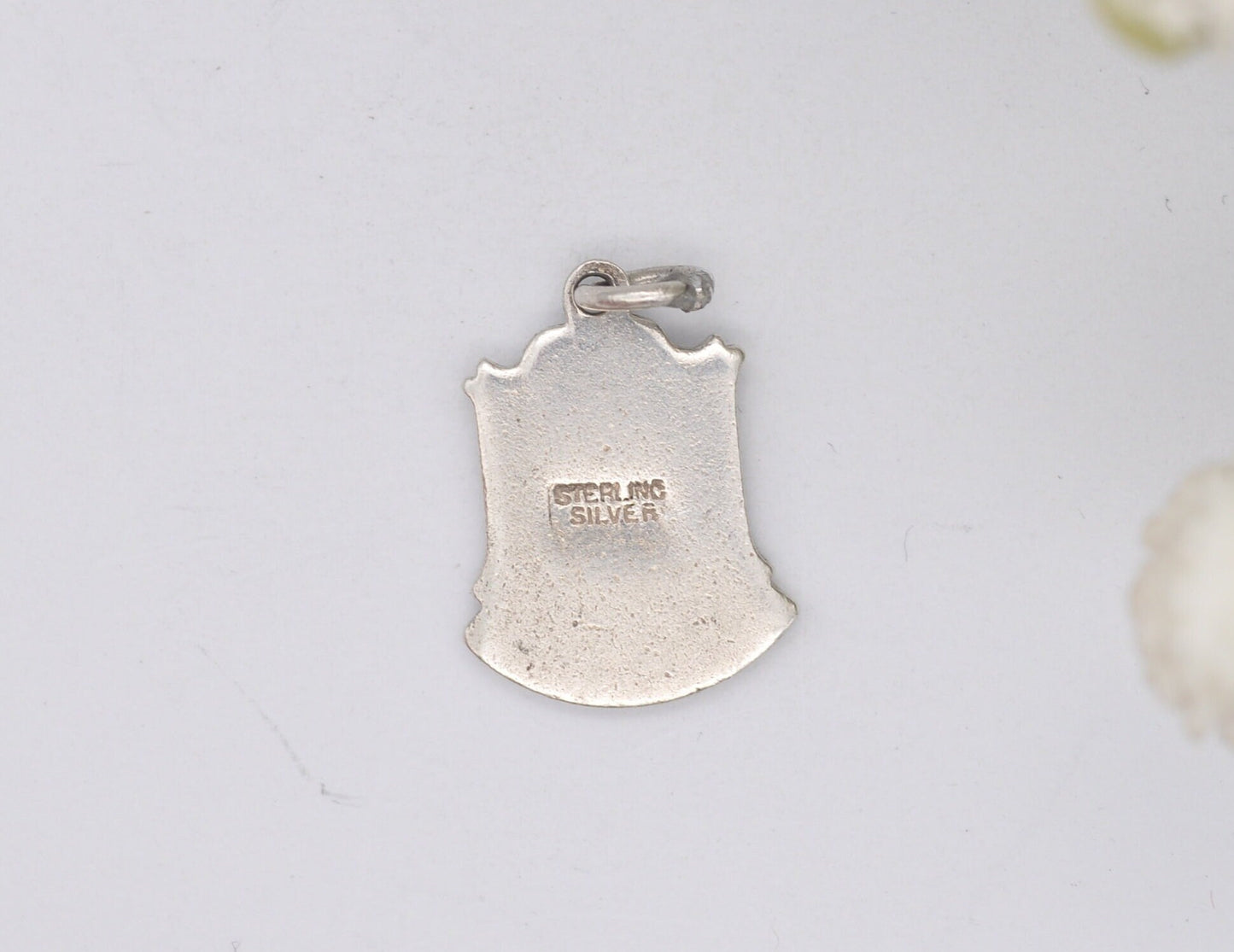 Vintage Sterling Silver Leyburn Enamel Souvenir Shield Charm / Pendant - England / North Yorkshire / Tourist / 925 / Charm Bracelet