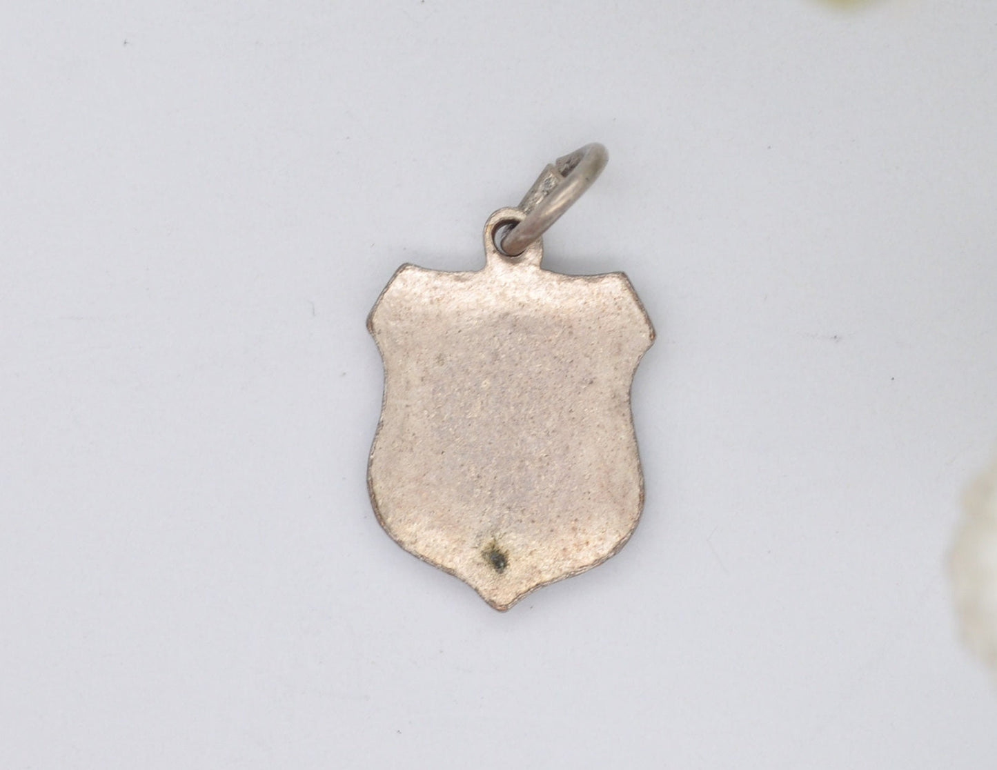 Vintage Silver Luxembourg Enamel Souvenir Charm / Pendant - Country / Europe / Tourist / Travel / Shield / Charm Bracelet