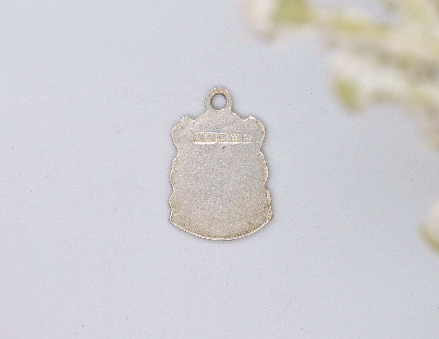 Vintage Sterling Silver Morecambe Enamel Souvenir Charm / Pendant - England / Lancashire / Tourist / 925 / Charm Bracelet