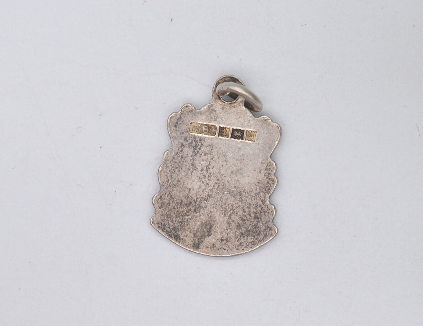 Vintage Sterling Silver St Ives Enamel Souvenir Shield Charm / Pendant - England / Cornwall / Tourist / 925 / Charm Bracelet / Scrap Book