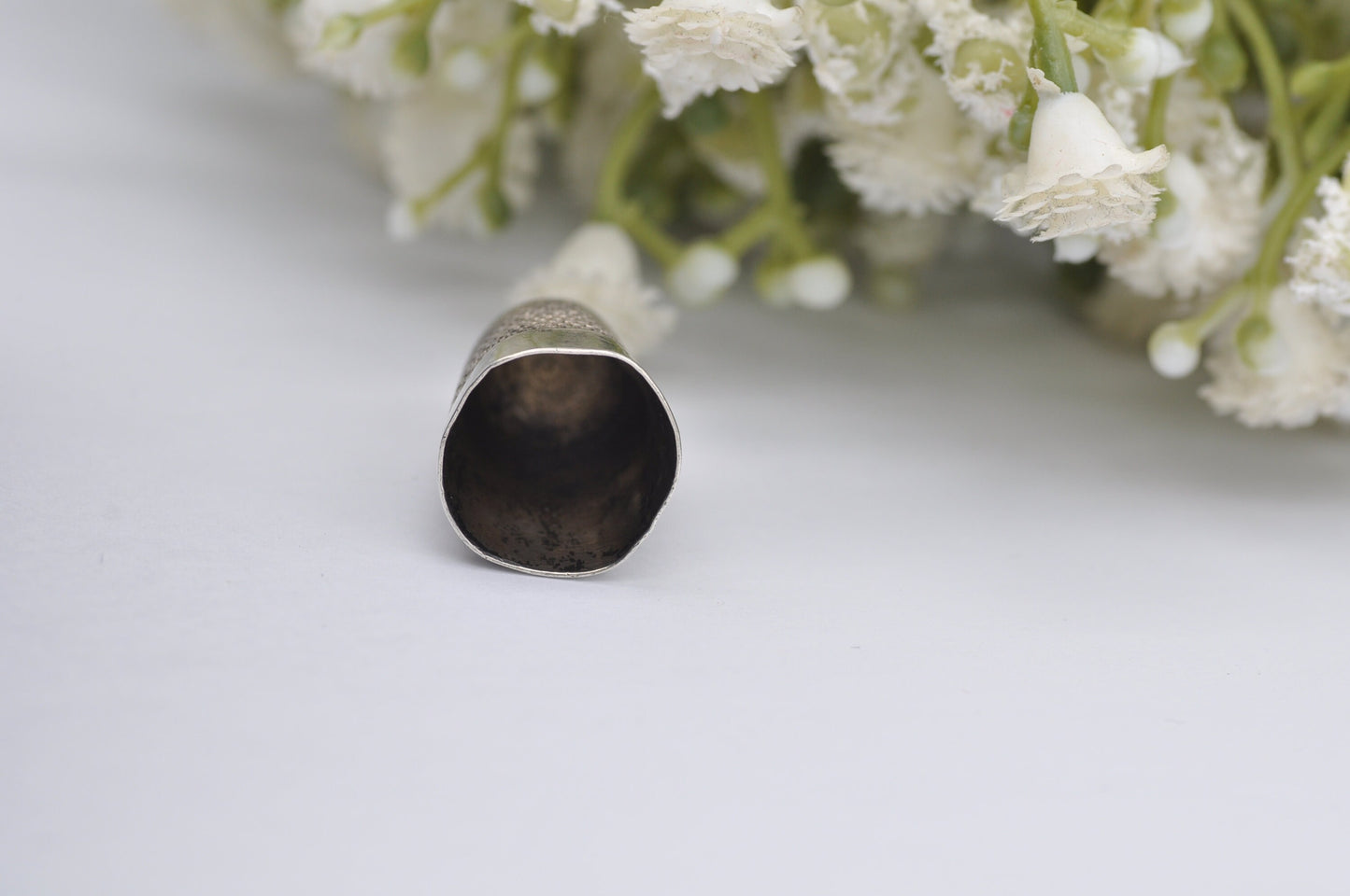 Vintage James Fenton Thimble - 1924 | J.F | Sewing | Accessory | Detailed | Patterned | Silverware | Collectable | Collection