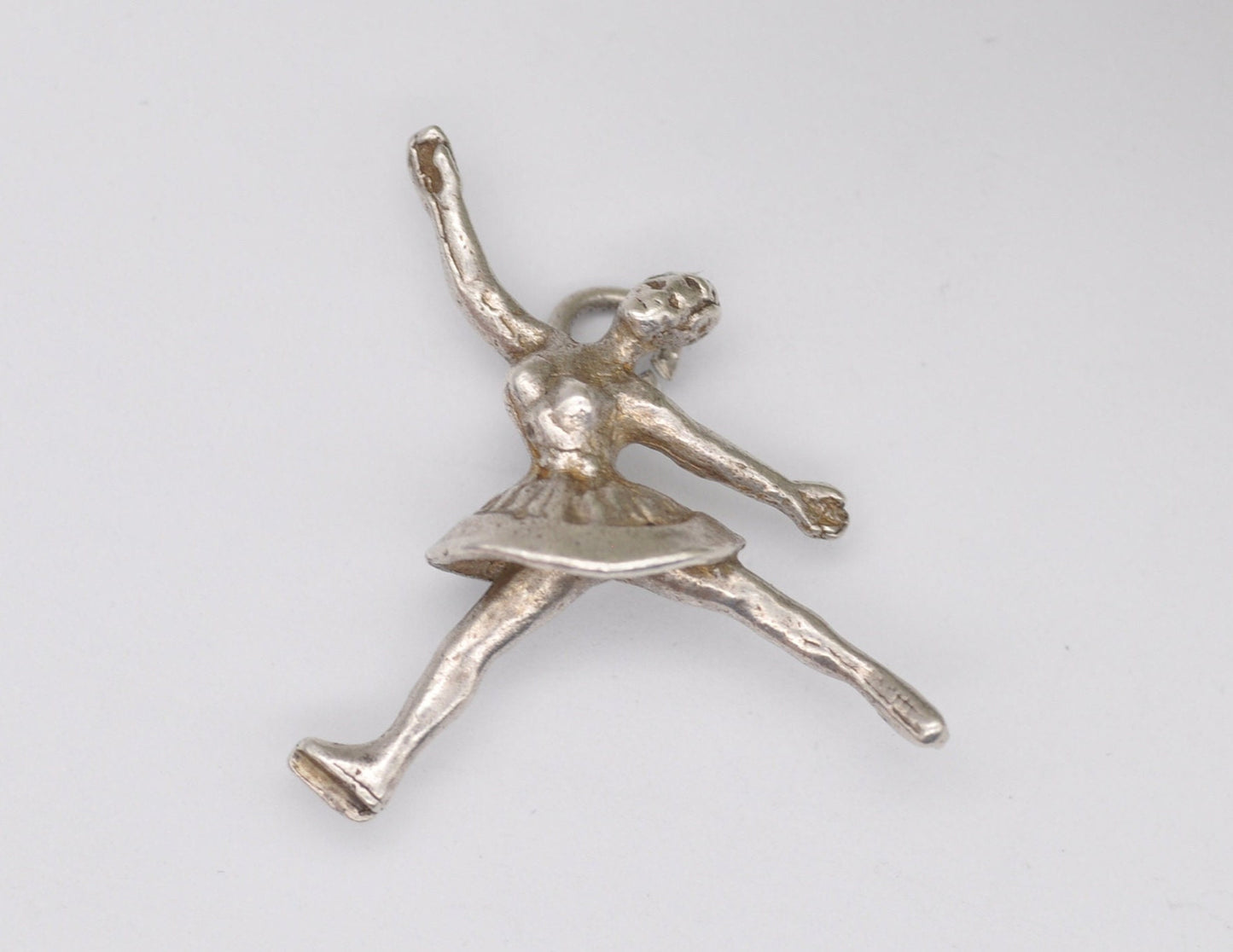 Vintage Sterling Silver Figure Skating Charm / Pendant - Skating / Skater / Charm Bracelet