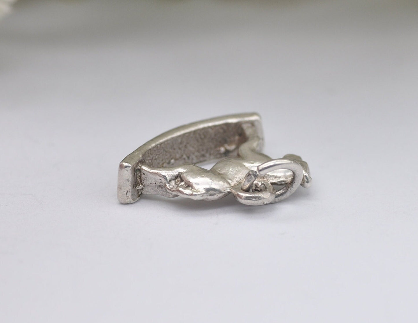Vintage Sterling Silver Rocking Horse Charm / Pendant - Toy / Children / Animal / Nature / Charm Bracelet
