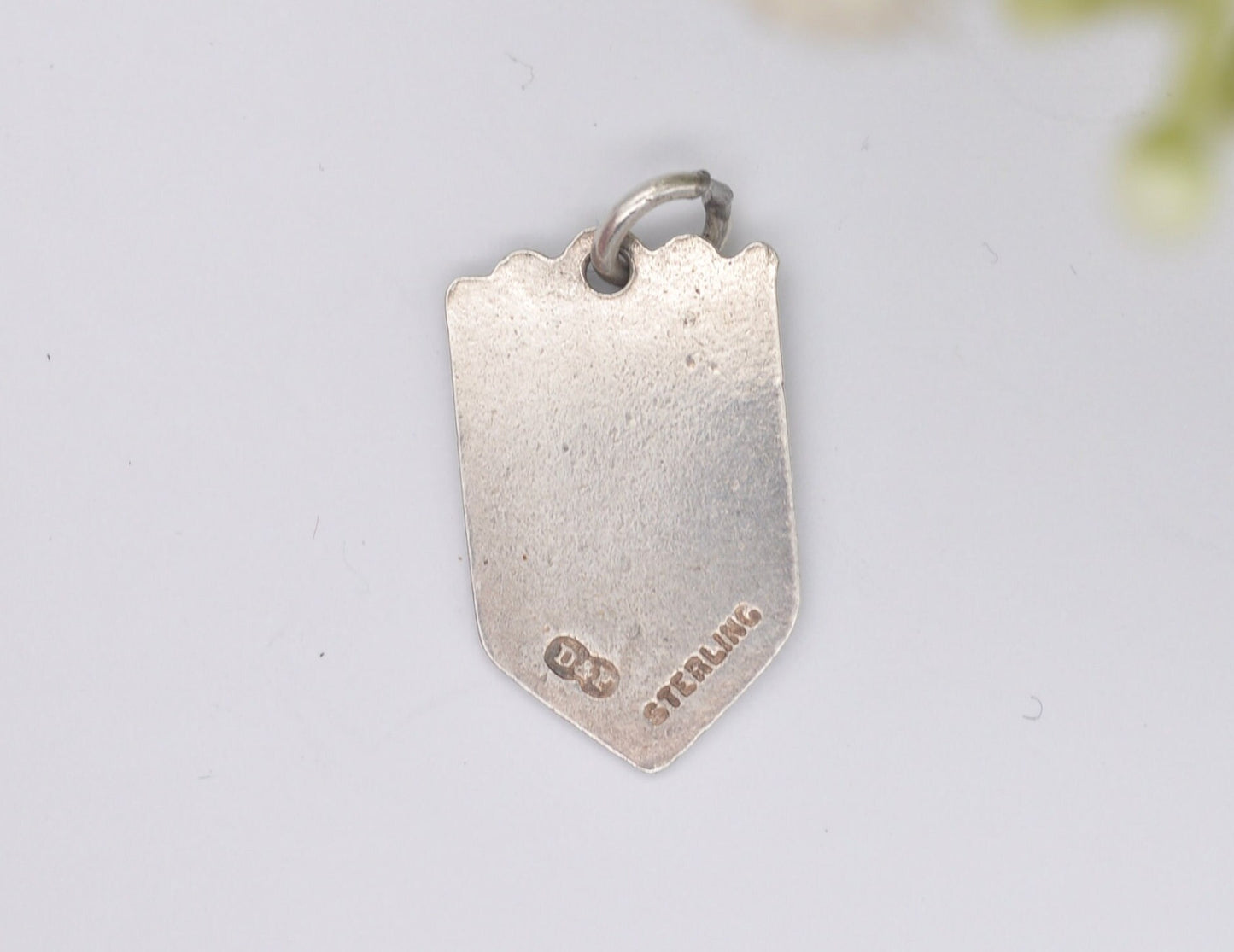 Vintage Sterling Silver Lichfield Enamel Souvenir Shield Charm / Pendant - England / Staffordshire / Tourist / Charm Bracelet / Scrap Book