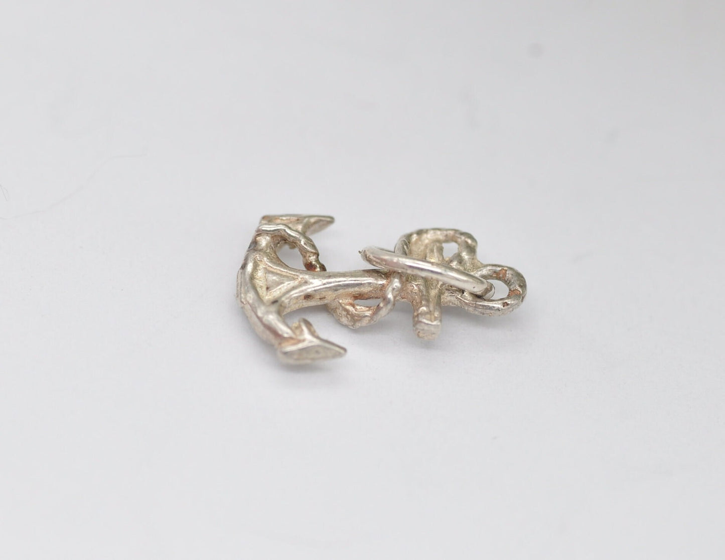 Vintage Sterling Silver Anchor Charm / Pendant - Sailing / Boat / Sea / Ocean / Ship / Charm Bracelet