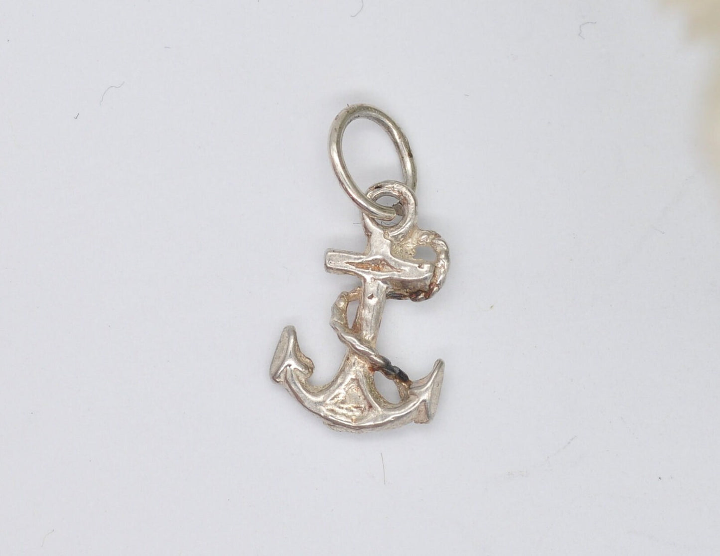 Vintage Sterling Silver Anchor Charm / Pendant - Sailing / Boat / Sea / Ocean / Ship / Charm Bracelet